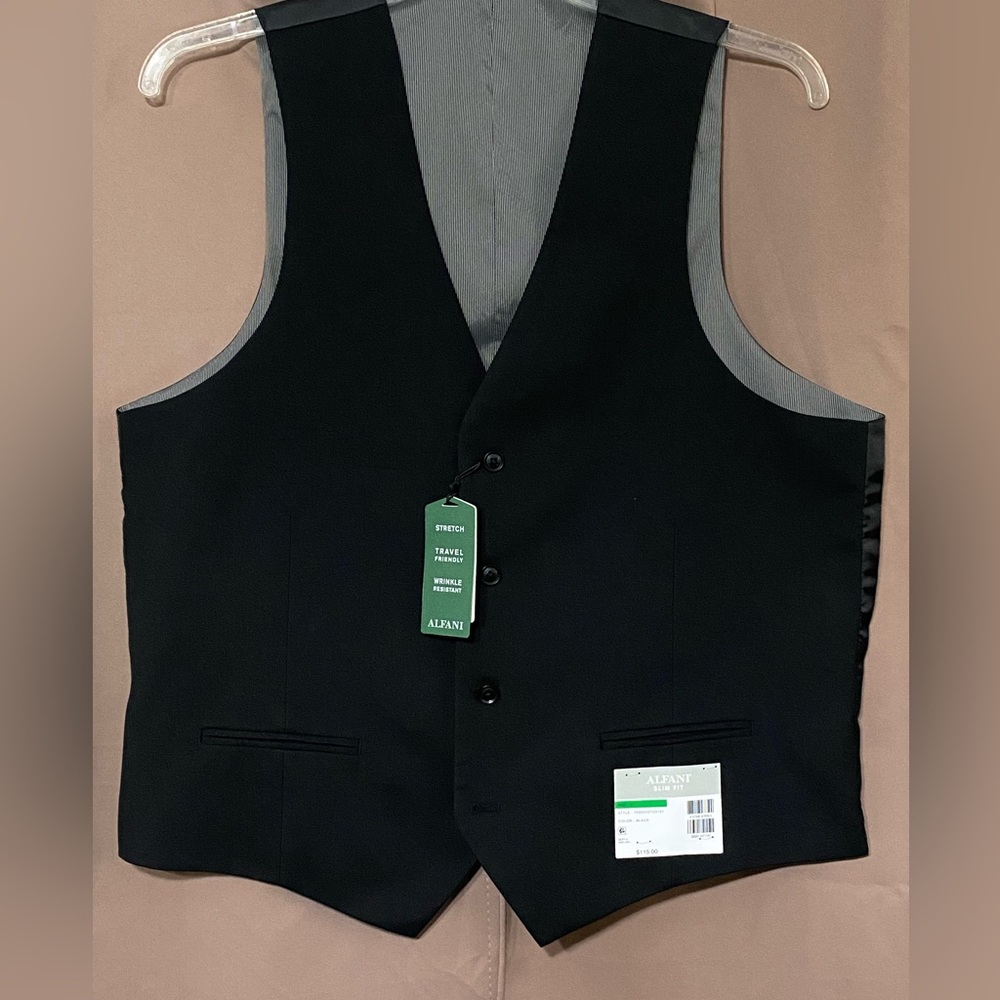 Black Suit Vest